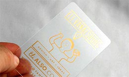 Frosty Plastic Card